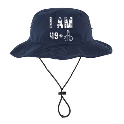 I Am 49 Plus Middle Finger 50th Birthday Bucket Hat