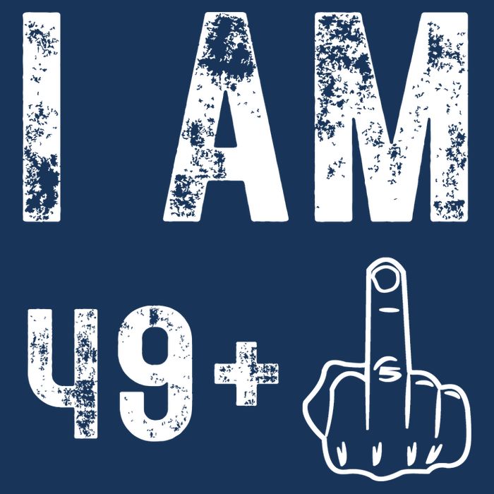 I Am 49 Plus Middle Finger 50th Birthday 16 in Basic Backpack