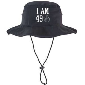 I Am 49 Plus Middle Finger Sarcastic 50th Birthday Legacy Cool Fit Booney Bucket Hat