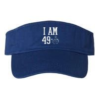 I Am 49 Plus Middle Finger Sarcastic 50th Birthday Valucap Bio-Washed Visor