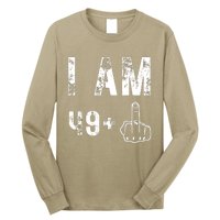 I Am 49 Plus Middle Finger 50th Birthday Long Sleeve Shirt