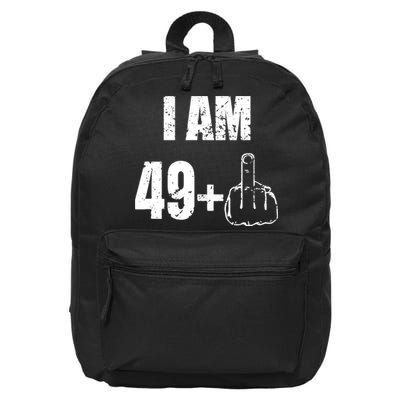 I Am 50 49 Plus One Funny 50th Birthday 1967 16 in Basic Backpack