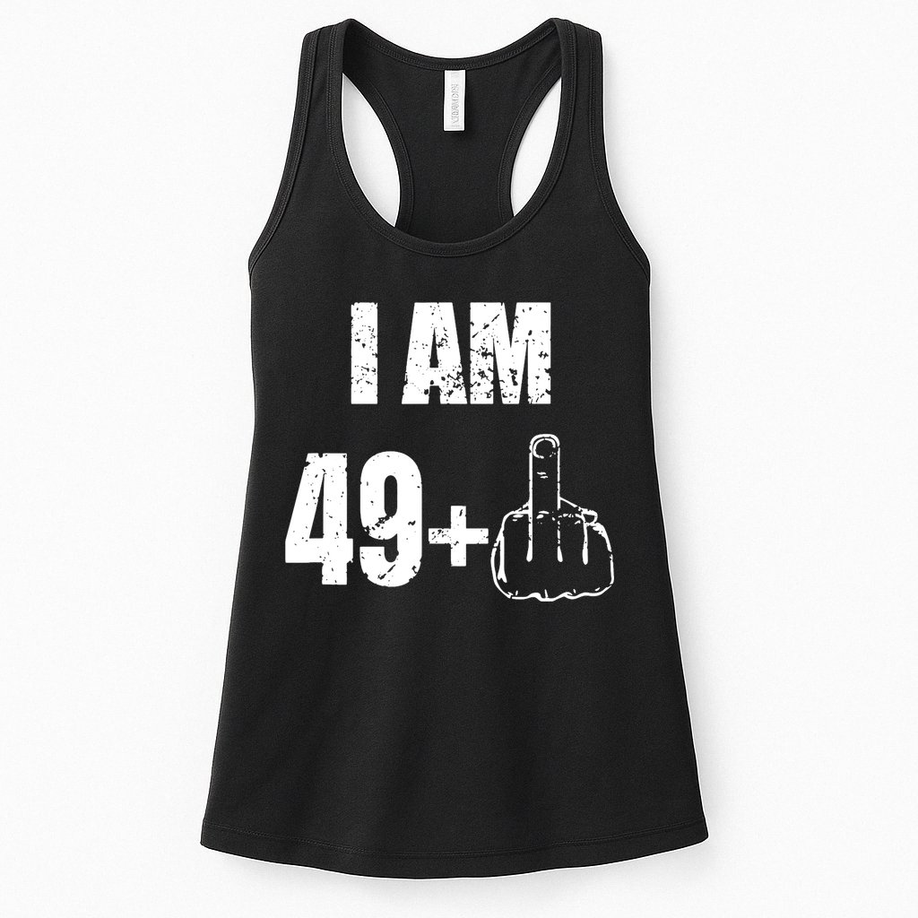 I Am 50 49 Plus One Funny 50th Birthday 1967 Womens Tank Top