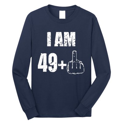 I Am 50 49 Plus One Funny 50th Birthday 1967 Long Sleeve Shirt