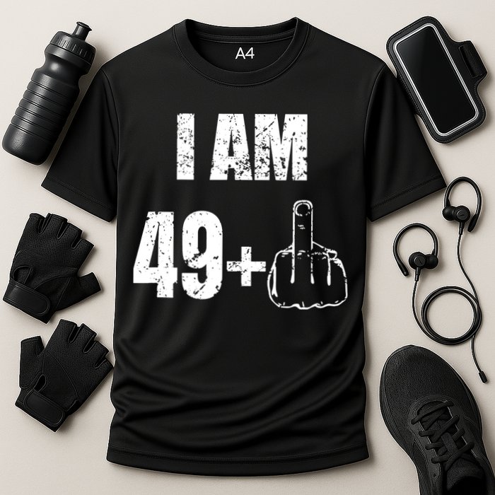 I Am 50 49 Plus One Cooling Performance Crew T-Shirt