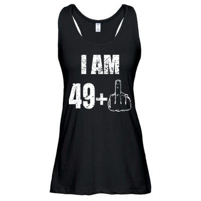 I Am 50 49 Plus One Ladies Essential Flowy Tank