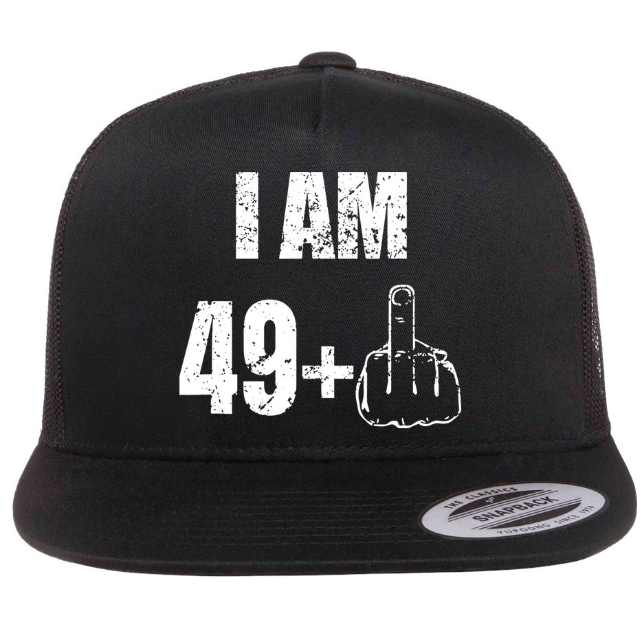 I Am 50 49 Plus One Flat Bill Trucker Hat