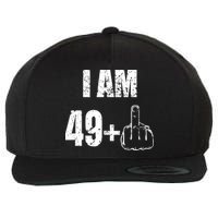 I Am 50 49 Plus One Wool Snapback Cap
