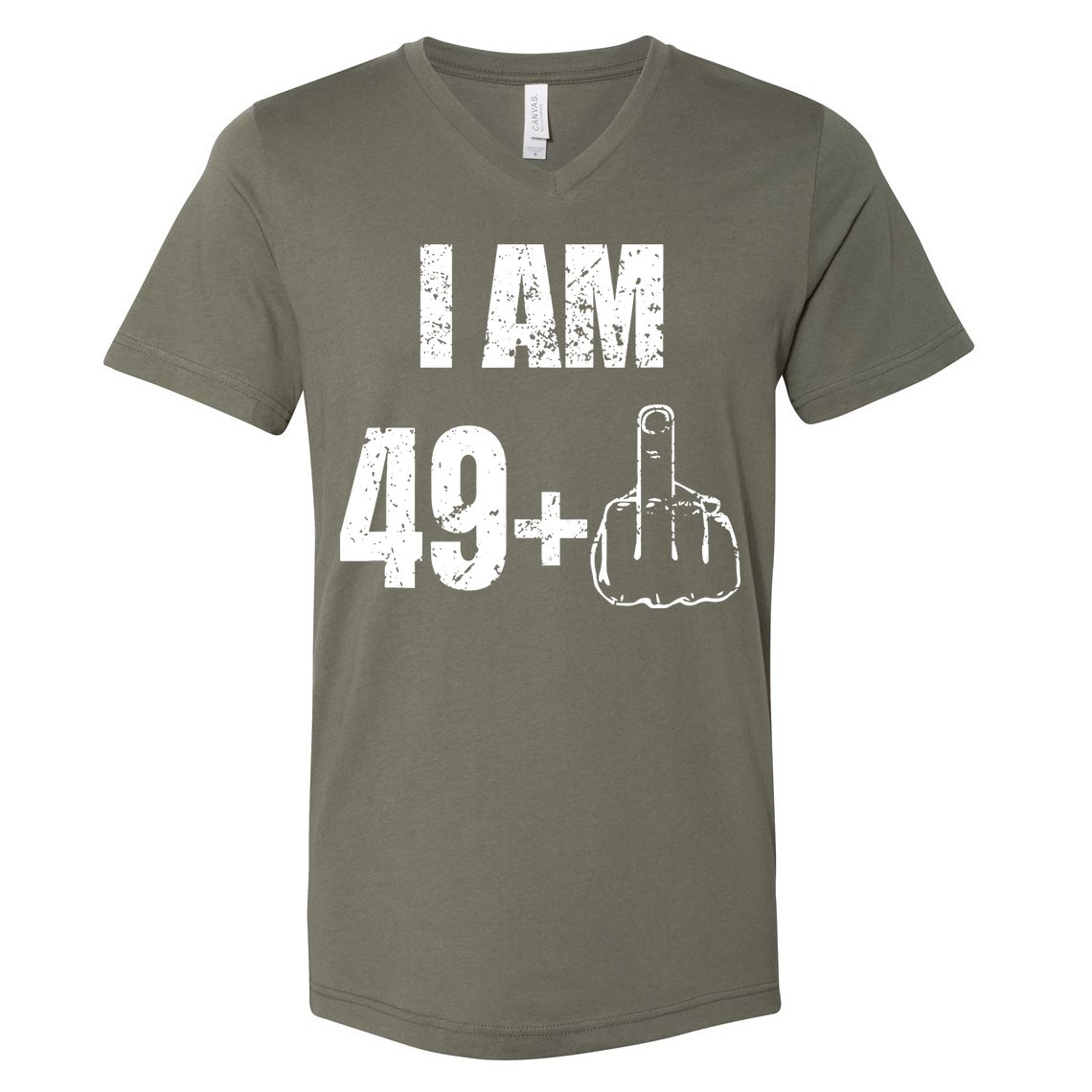 I Am 50 49 Plus One V-Neck T-Shirt