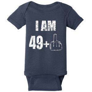 I Am 50 49 Plus One Baby Bodysuit