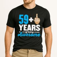 I am 59 plus 1 middle finger for a 60th Birthday Cooling Performance Crew T-Shirt