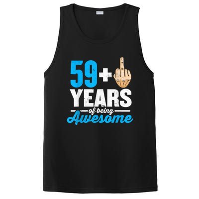 I am 59 plus 1 middle finger for a 60th Birthday PosiCharge Competitor Tank