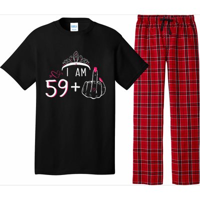 I Am 59 Plus 1 Middle Finger 60th Birthday Pajama Set