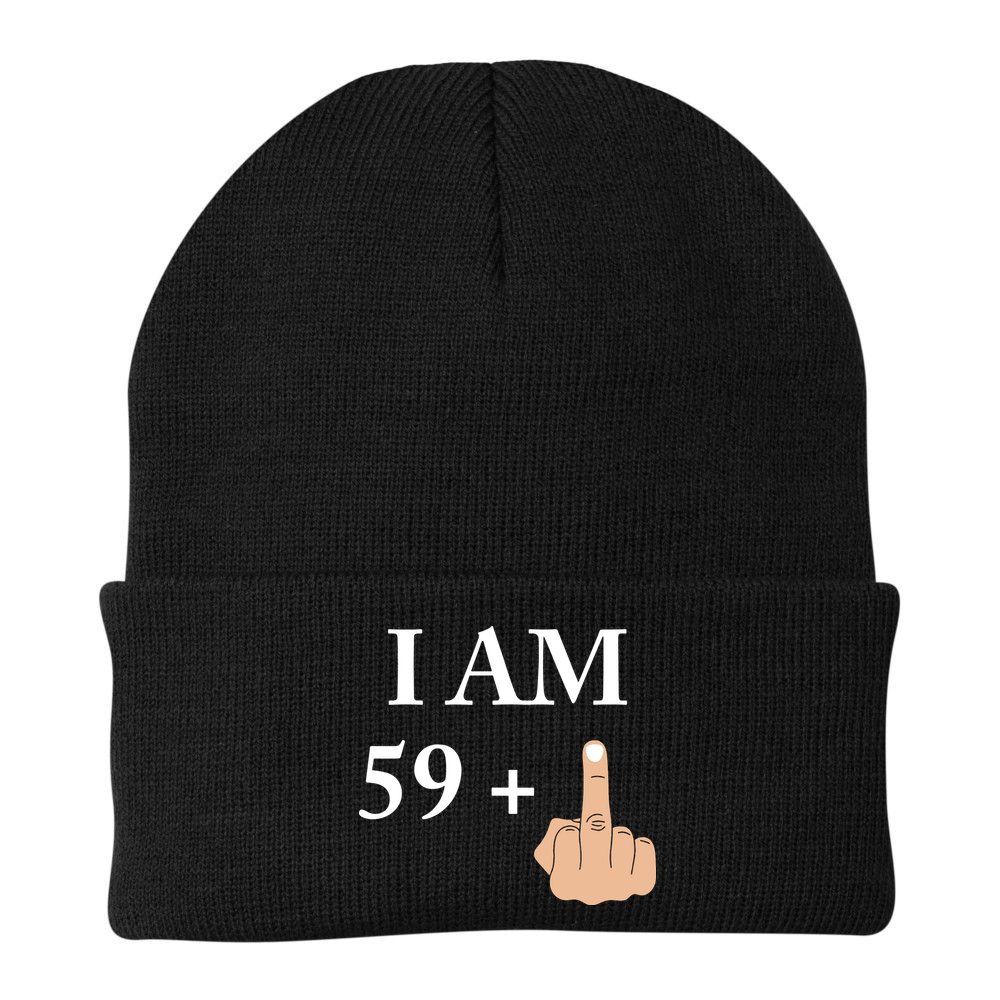 I Am 59 Plus 1 Funny 60th Birthday 1958 1959 Beanie