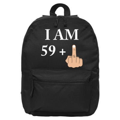 I Am 59 Plus 1 Funny 60th Birthday 1958 1959 16 in Basic Backpack