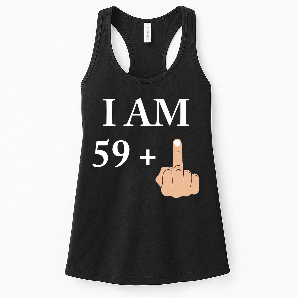 I Am 59 Plus 1 Funny 60th Birthday 1958 1959 Womens Tank Top