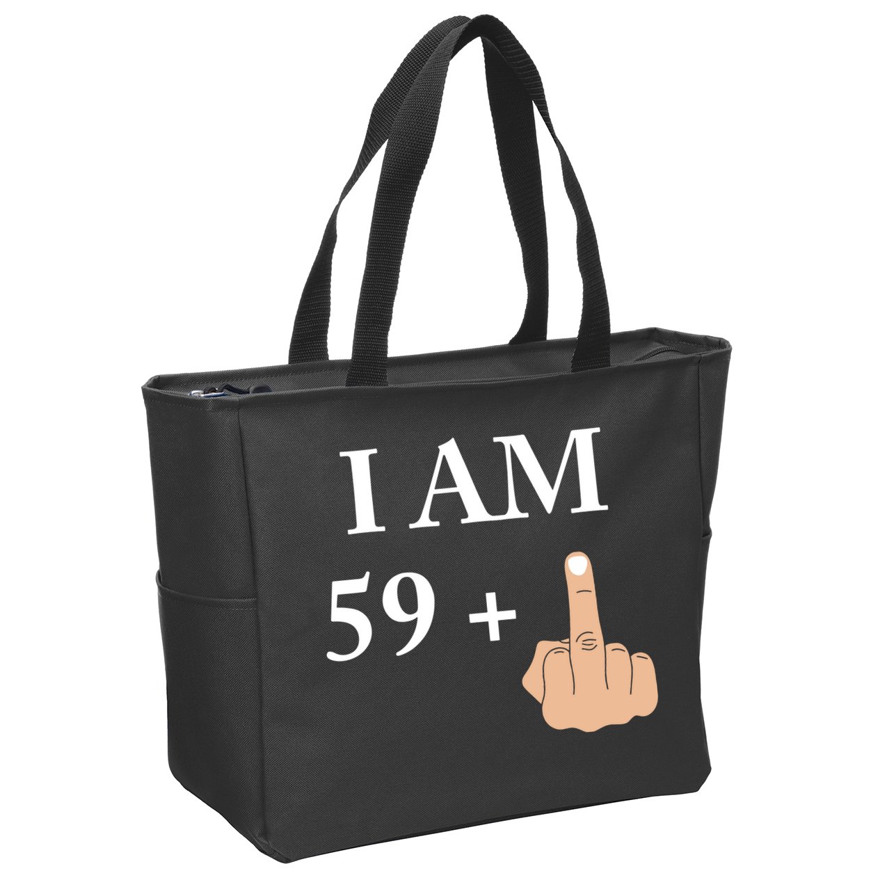 I Am 59 Plus 1 Funny 60th Birthday 1958 1959 Zip Tote Bag