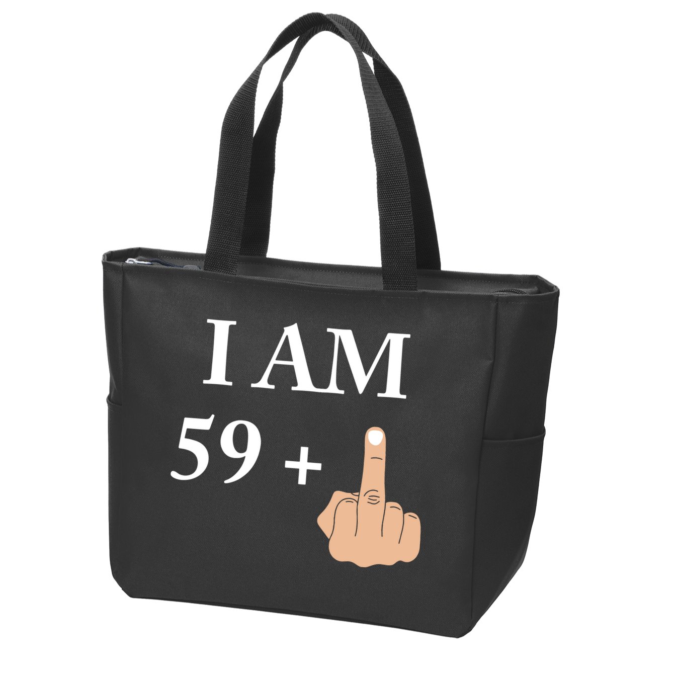 I Am 59 Plus 1 Funny 60th Birthday 1958 1959 Zip Tote Bag
