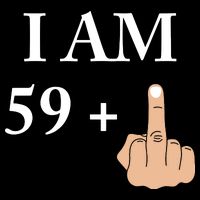 I Am 59 Plus 1 Funny 60th Birthday 1958 1959 Zip Tote Bag