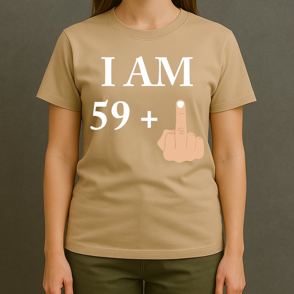 I Am 59 Plus 1 Funny 60th Birthday 1958 1959 T-Shirt
