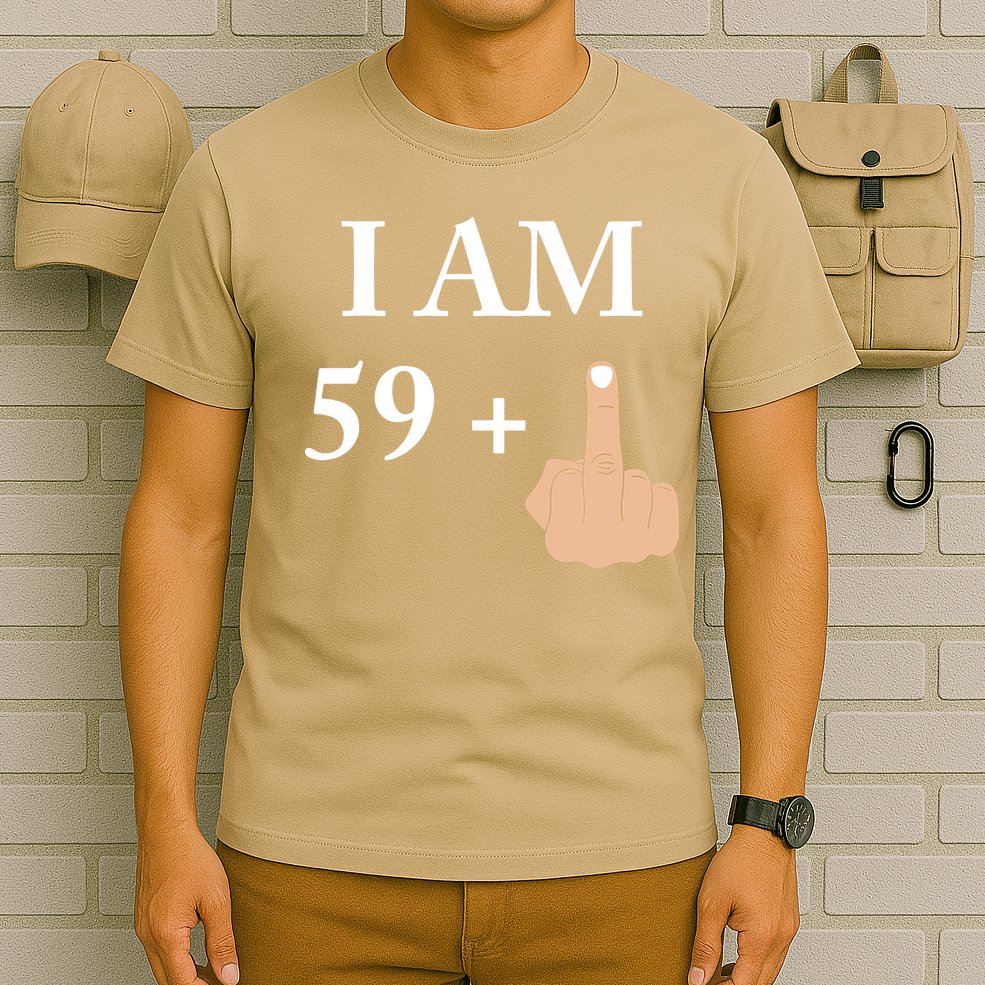 I Am 59 Plus 1 Funny 60th Birthday 1958 1959 T-Shirt