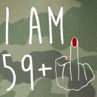 I Am 59 Plus Middle Finger Funny 60th Birthday Legacy Tie Dye Trucker Hat