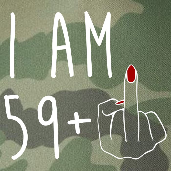 I Am 59 Plus Middle Finger Funny 60th Birthday Legacy Tie Dye Trucker Hat