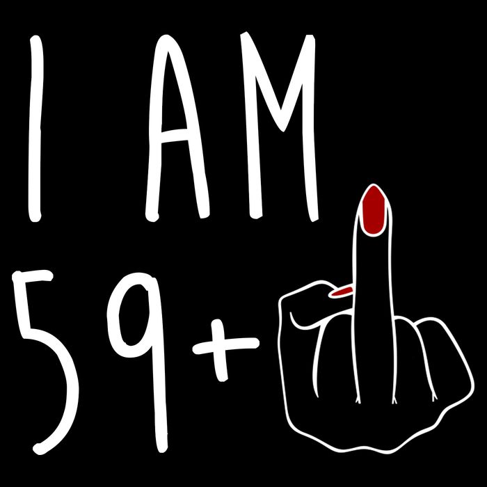 I Am 59 Plus Middle Finger Funny 60th Birthday Tall Sweatshirt