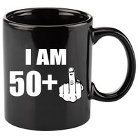 I Am 51 Middle Finger Funny 51st Birthday 11oz C Handle Ceramic Mug