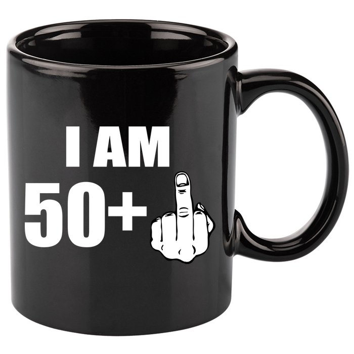 I Am 51 Middle Finger Funny 51st Birthday 11oz C Handle Ceramic Mug