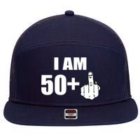 I Am 51 Middle Finger Funny 51st Birthday 7 Panel Mesh Trucker Snapback Hat