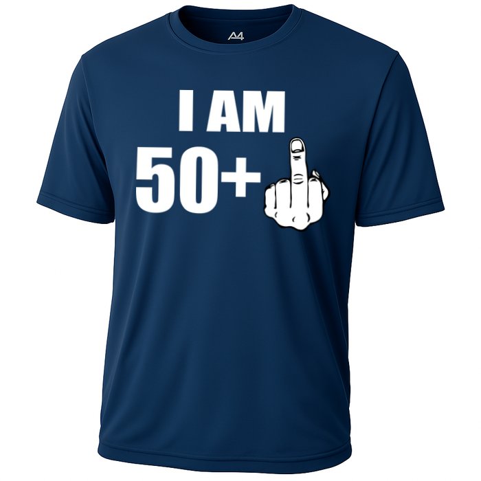 I Am 51 Middle Finger Funny 51st Birthday Cooling Performance Crew T-Shirt
