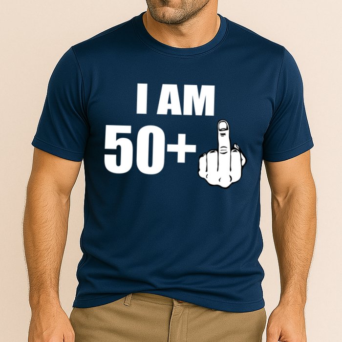 I Am 51 Middle Finger Funny 51st Birthday Cooling Performance Crew T-Shirt