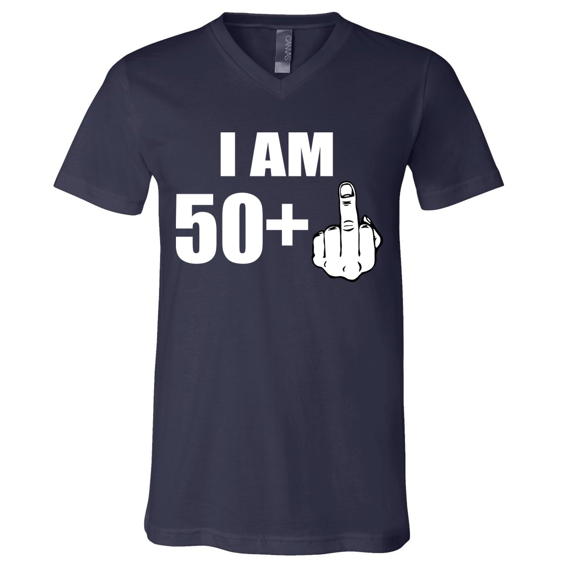 I Am 51 Middle Finger Funny 51st Birthday V-Neck T-Shirt