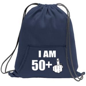 I Am 51 Middle Finger Funny 51st Birthday Sweatshirt Cinch Pack Bag