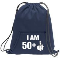 I Am 51 Middle Finger Funny 51st Birthday Sweatshirt Cinch Pack Bag