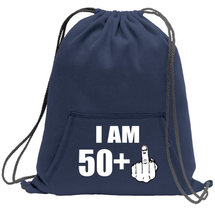 I Am 51 Middle Finger Funny 51st Birthday Sweatshirt Cinch Pack Bag