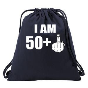 I Am 51 Middle Finger Funny 51st Birthday Drawstring Bag