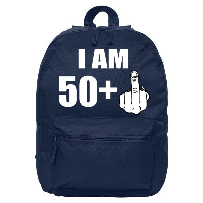 I Am 51 Middle Finger Funny 51st Birthday 16 in Basic Backpack