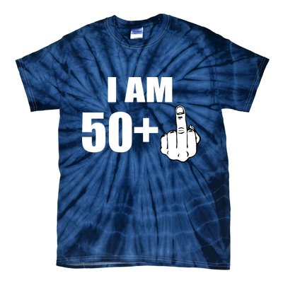 I Am 51 Middle Finger Funny 51st Birthday Tie-Dye T-Shirt