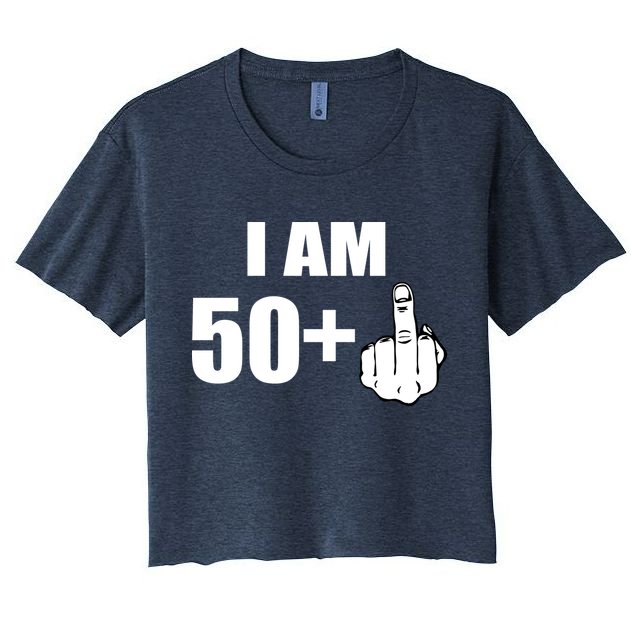 I Am 51 Middle Finger Funny 51st Birthday Crop Top