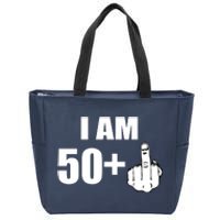 I Am 51 Middle Finger Funny 51st Birthday Zip Tote Bag