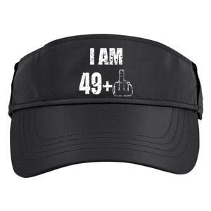 I Am 50, 49 Plus One Funny 50th Birthday 1967 Adult Drive Performance Visor