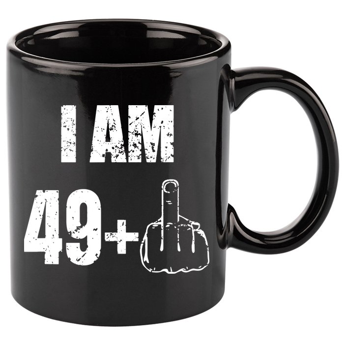 I Am 50, 49 Plus One Funny 50th Birthday 1967 11oz C Handle Ceramic Mug