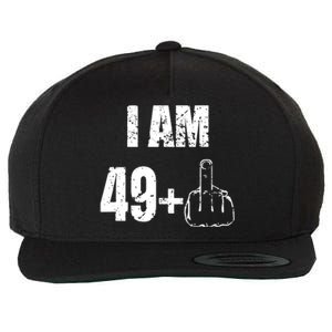 I Am 50, 49 Plus One Funny 50th Birthday 1967 Wool Snapback Cap