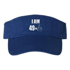 I Am 50, 49 Plus One Funny 50th Birthday 1967 Valucap Bio-Washed Visor