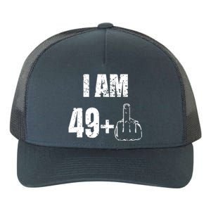 I Am 50, 49 Plus One Funny 50th Birthday 1967 Yupoong Adult 5-Panel Trucker Hat