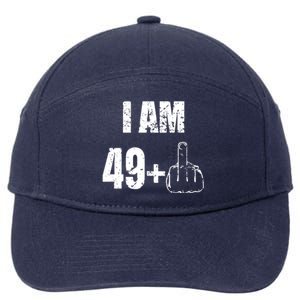 I Am 50, 49 Plus One Funny 50th Birthday 1967 7-Panel Snapback Hat