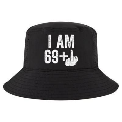 I Am 69 Plus Middle Finger 70th Birthday Gift Shirt shirt Cool Comfort Performance Bucket Hat