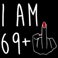 I Am 69 Plus Middle Finger Funny 70th Birthday City Backpack